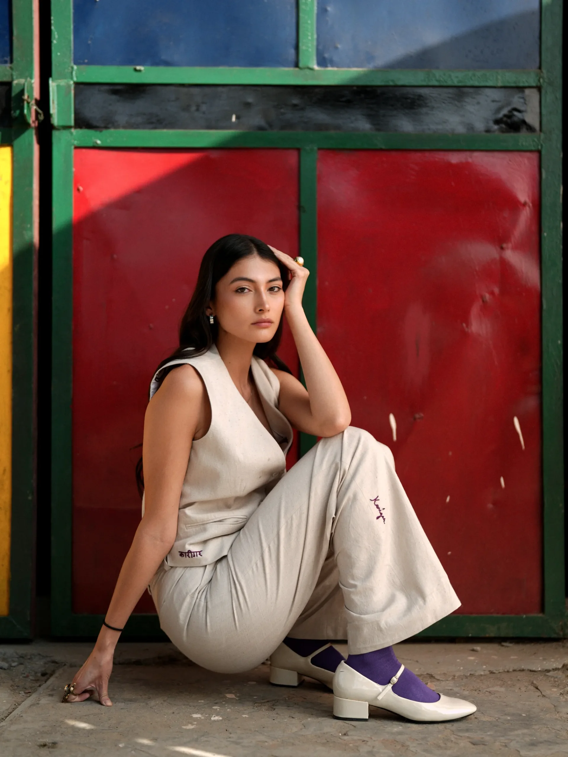 Ash cloud waistcoat set